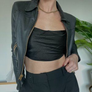 Mackage Bessie Leather Zip Jacket